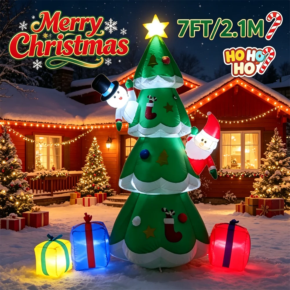 7FT Işıklı Noel Şişme Modeli,  - Up Lighting Decor incelemesi ve fiyatı