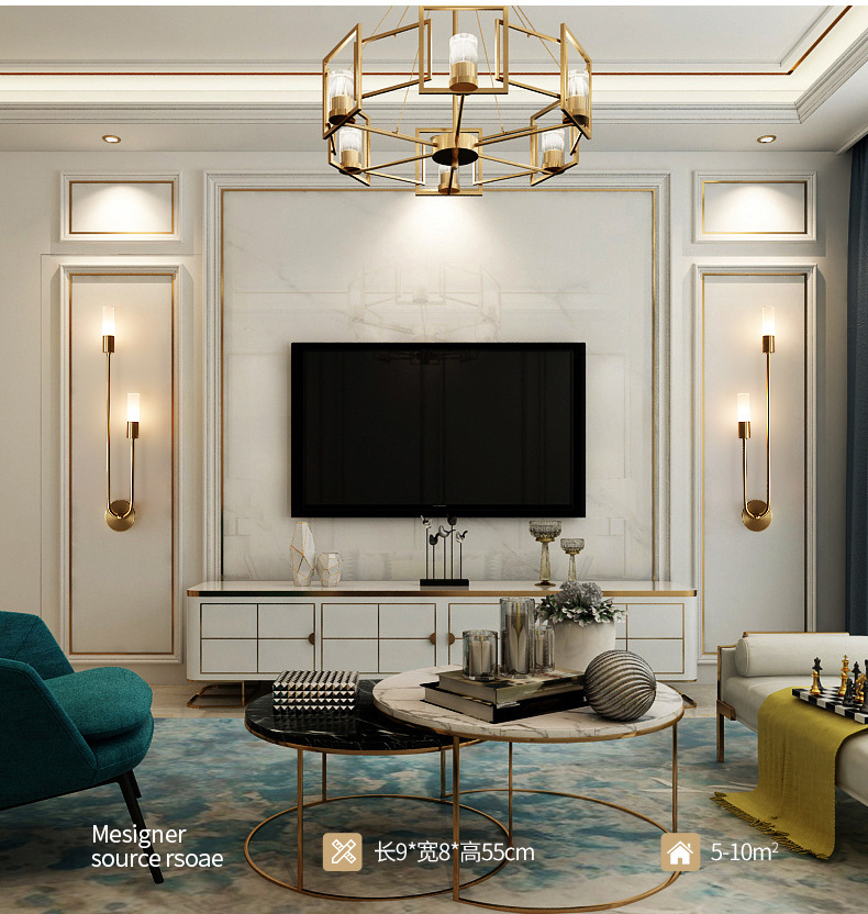 Retro Arka Plan Oturma Odası K - Up Lighting Decor incelemesi ve fiyatı