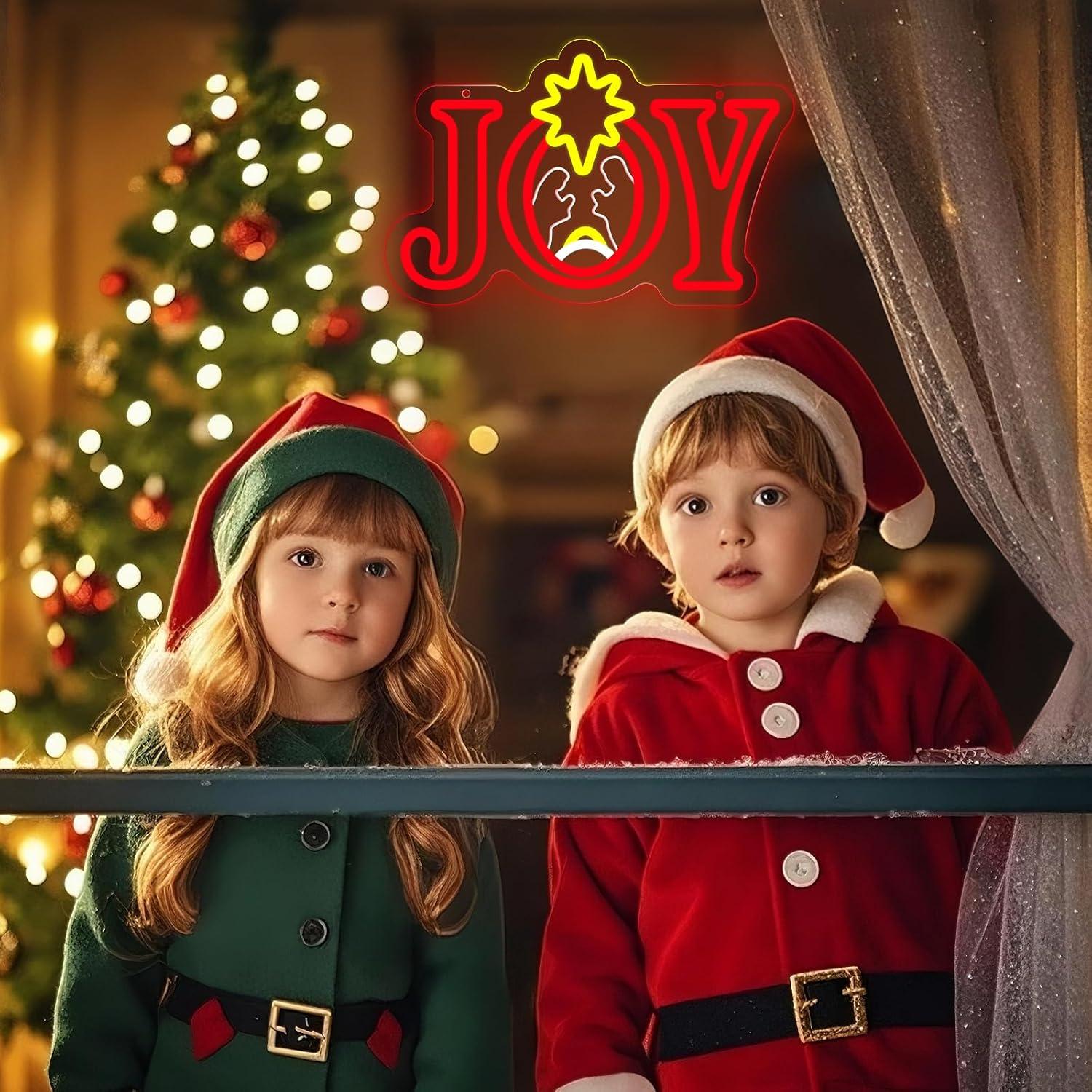 Joy Noel Sahnesi Neon Tabelası - Lighting Christmas Decor incelemesi ve fiyatı