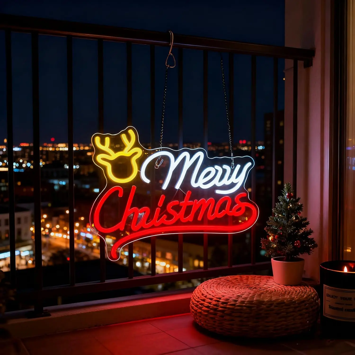 Mutlu Noeller Ren Geyiği Neon  - Lighting Christmas Decor incelemesi ve fiyatı